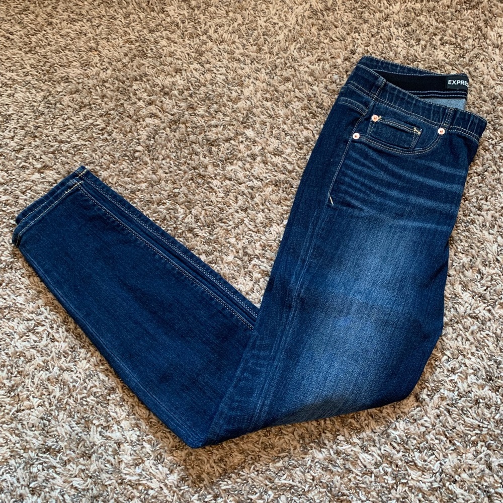 Express elastic waist jegging! EUC! Size 6